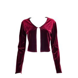 90s vintage whimsigoth velvet cardigan